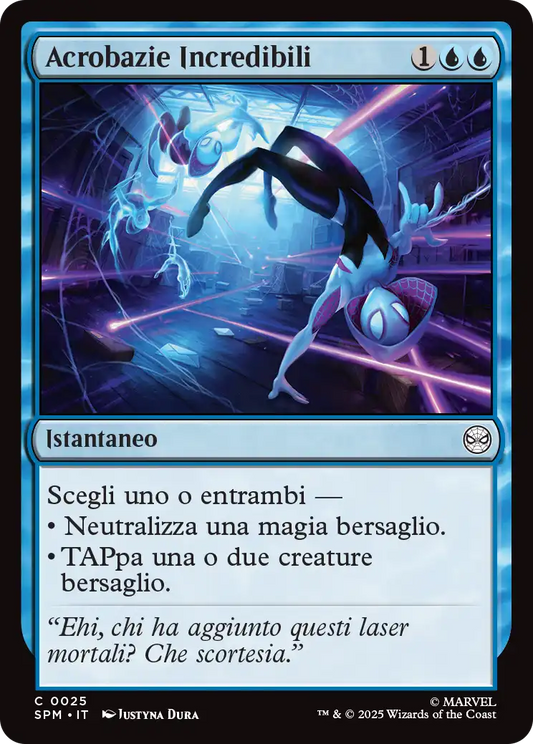 Magic Marvel Spider-man 284 Acrobazie Incredibili foil