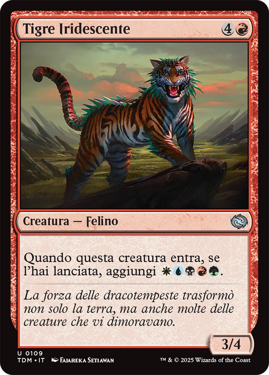 Tarkir la Dracotempesta 109 Tigre Iridescente