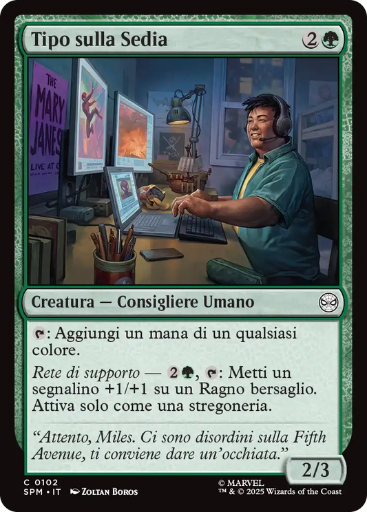 Magic Marvel Spider-man 312 Tipo sulla Sedia foil