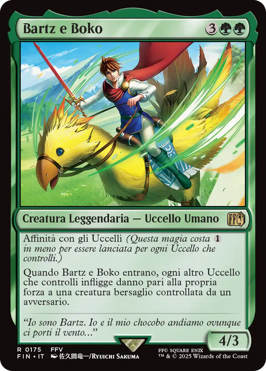 Final Fantasy 175 Bartz e Boko