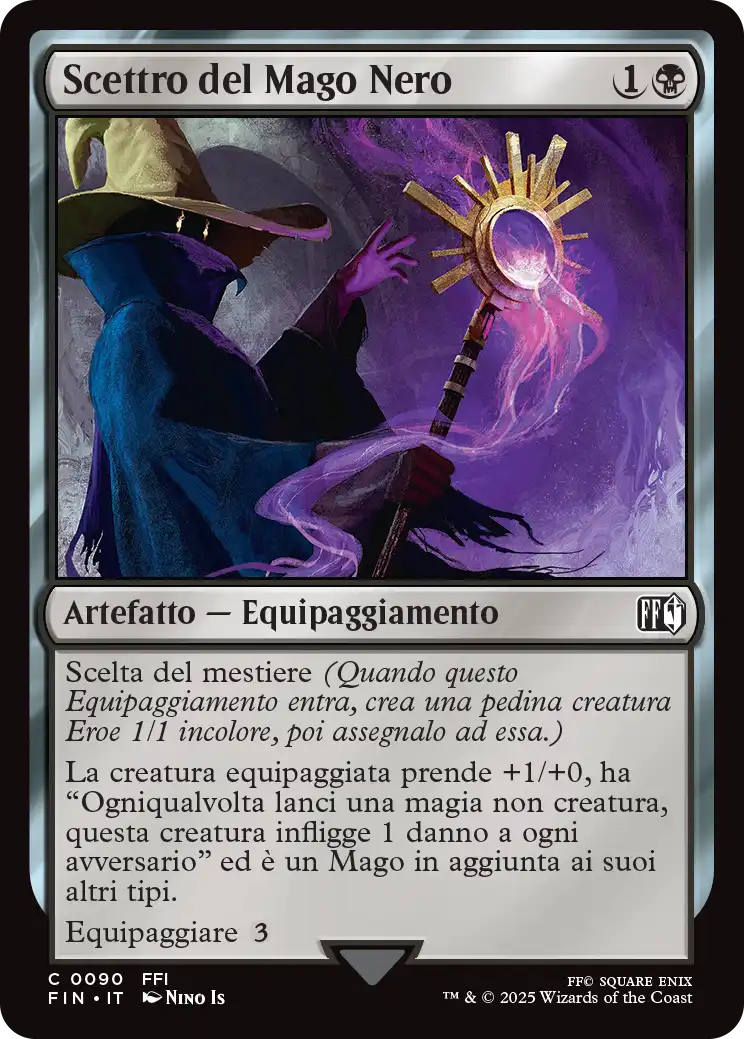 Final Fantasy 90 Scettro del Mago Nero