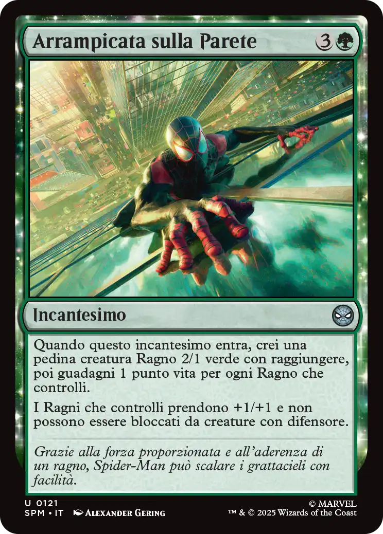 Magic Marvel Spider-man 121 Arrampicata sulla Parete