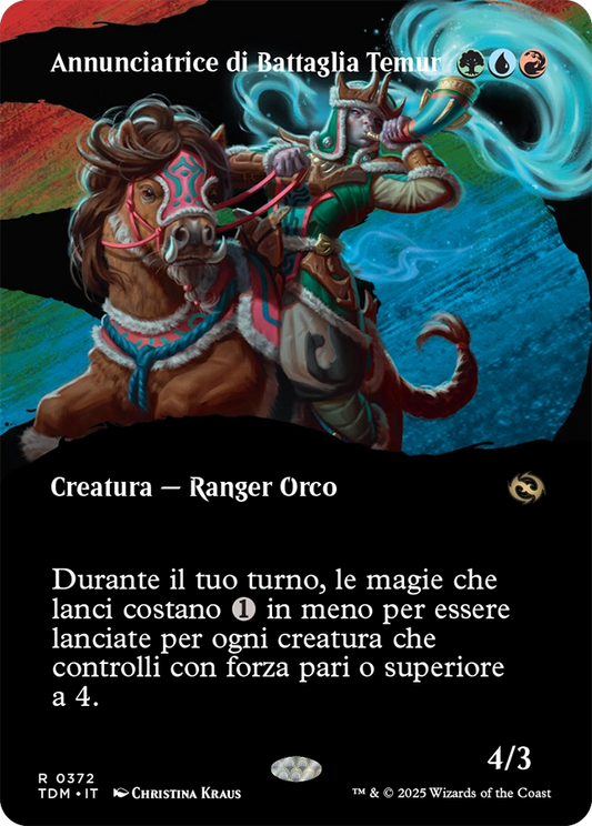 Tarkir la Dracotempesta 372 Annunciatrice di Battaglia Temur extra