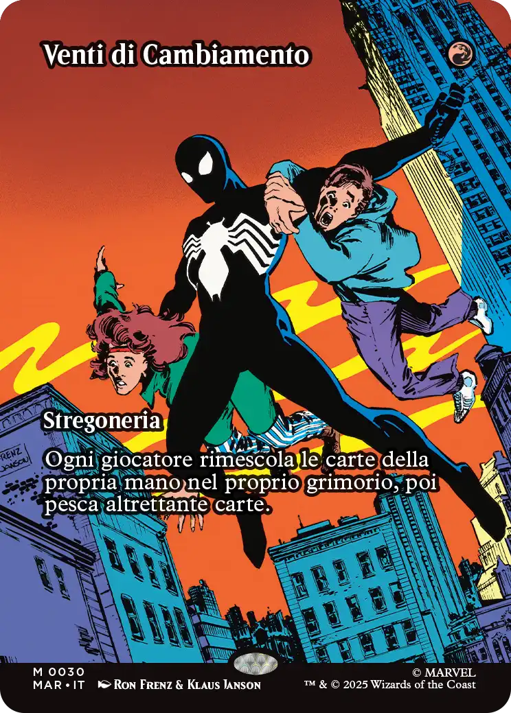 Magic Marvel Spider-man 261 Venti di Cambiamento Source Material Cads