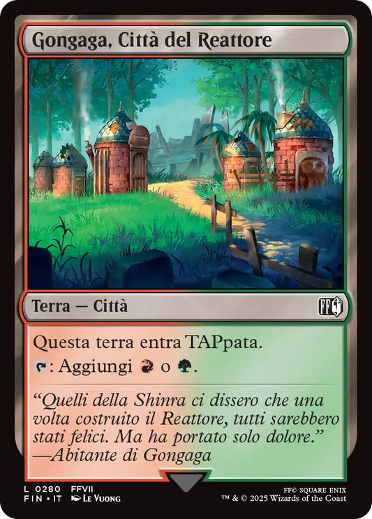 Final Fantasy 280 Gongaga, Città del Reattore