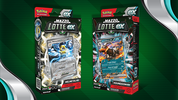 Carte da gioco pokemon un mazzo random  lotte ex melmetal-ex e houndoom-ex