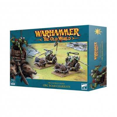 ORC BOAR CHARIOTS set di 2 miniature ORC & GOBLIN TRIBES warhammer THE OLD WORLD