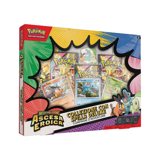 Pokemon Megaevoluzione Ascesa Eroica Collezione con Spilla Deluxe