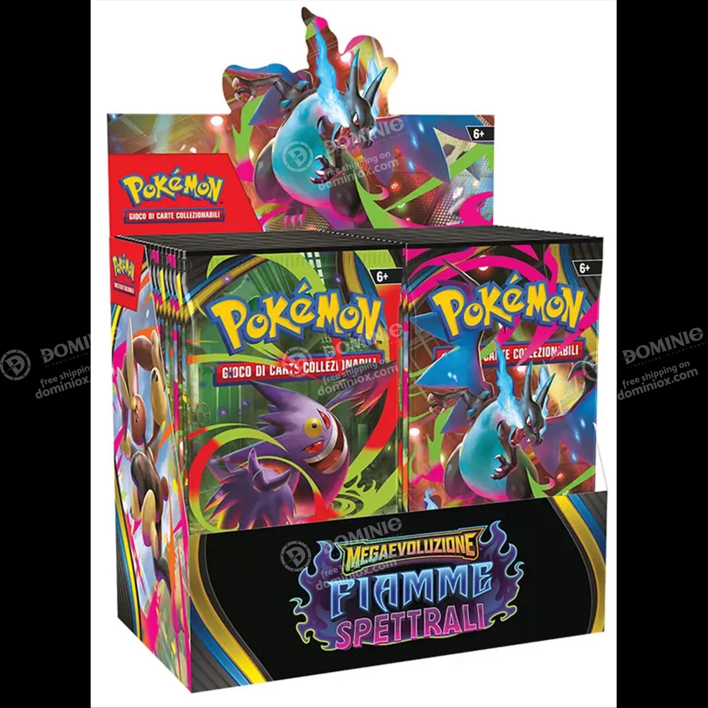 Pokemon Megaevoluzione fiamme spettrali Buste Italiano