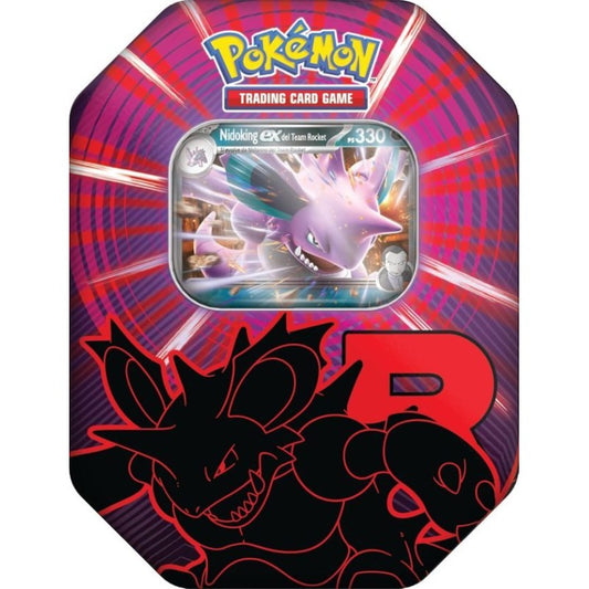 POKEMON TIN DA COLLEZIONE TEAM ROCKET NIDOKING EX