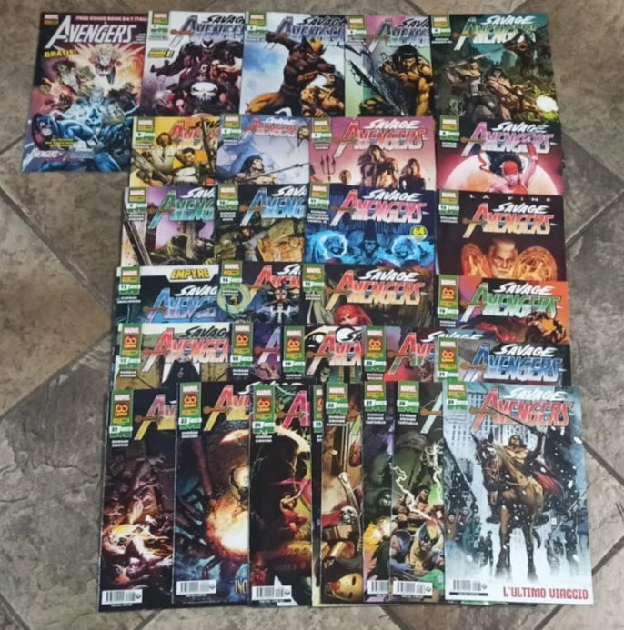 SAVAGE AVENGERS 1-29 SERIE COMPLETA ED.PANINI !