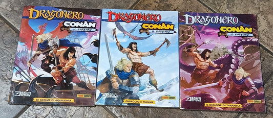 DRAGONERO CONAN  L`OMBRA DEL DRAGO 1-2-3 completa Bonelli
