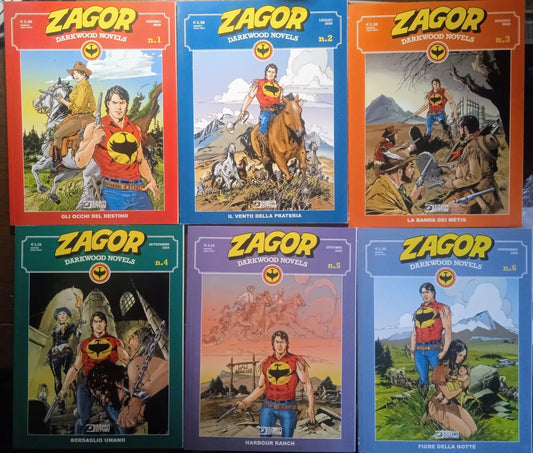ZAGOR DARKWOOD NOVELS 1/6 serie completa