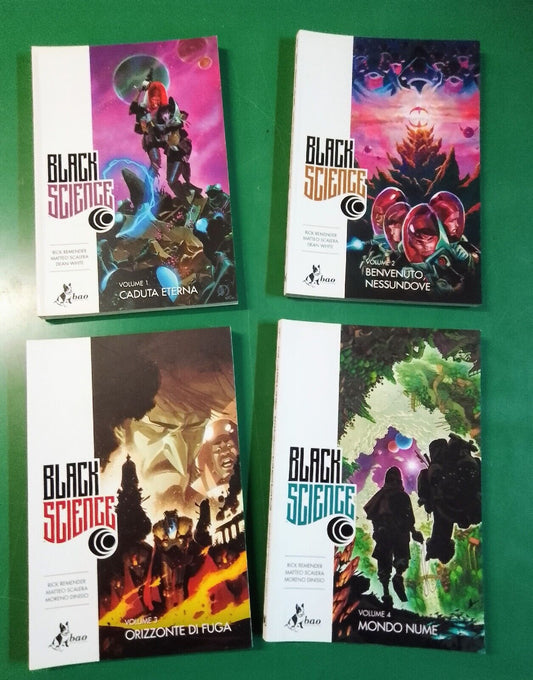 Black science dal n. 1 al n. 4 sequena di 4 volumi - BAO