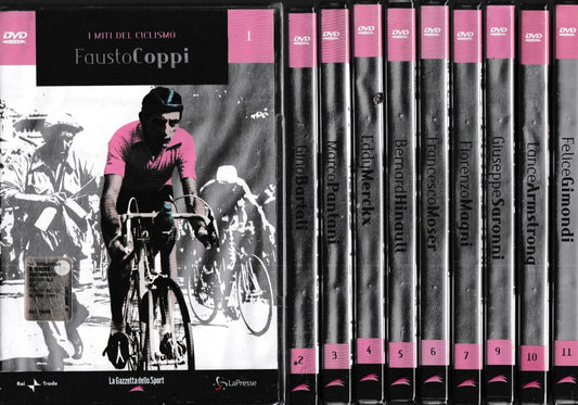 I Miti del ciclismo in dvd 1-12 serie completa gazzetta