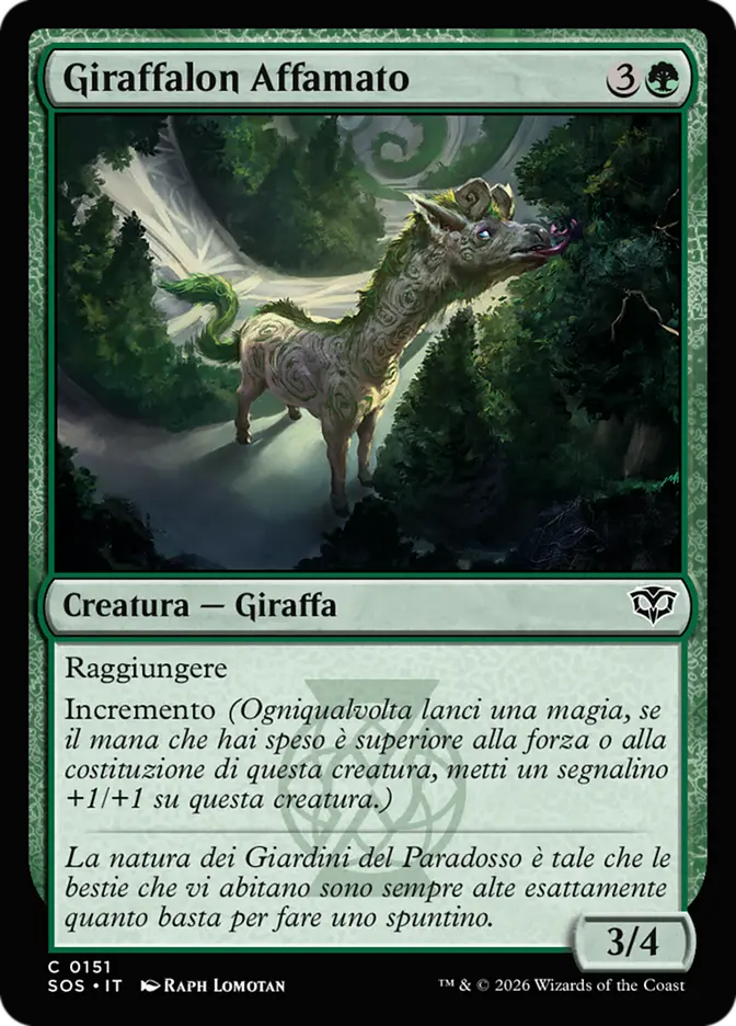 I Segreti di Strixhaven 151 Giraffalon Affamato