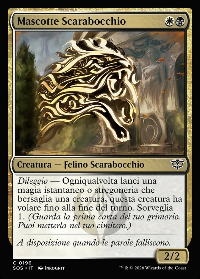I Segreti di Strixhaven 196 Mascotte Scarabocchio