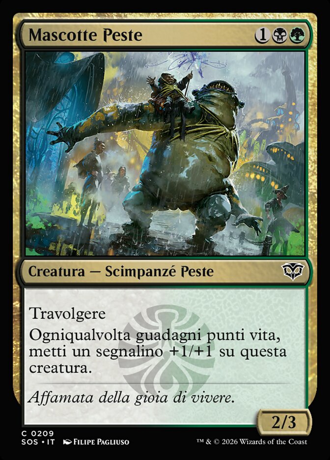 I Segreti di Strixhaven 209 Mascotte Peste
