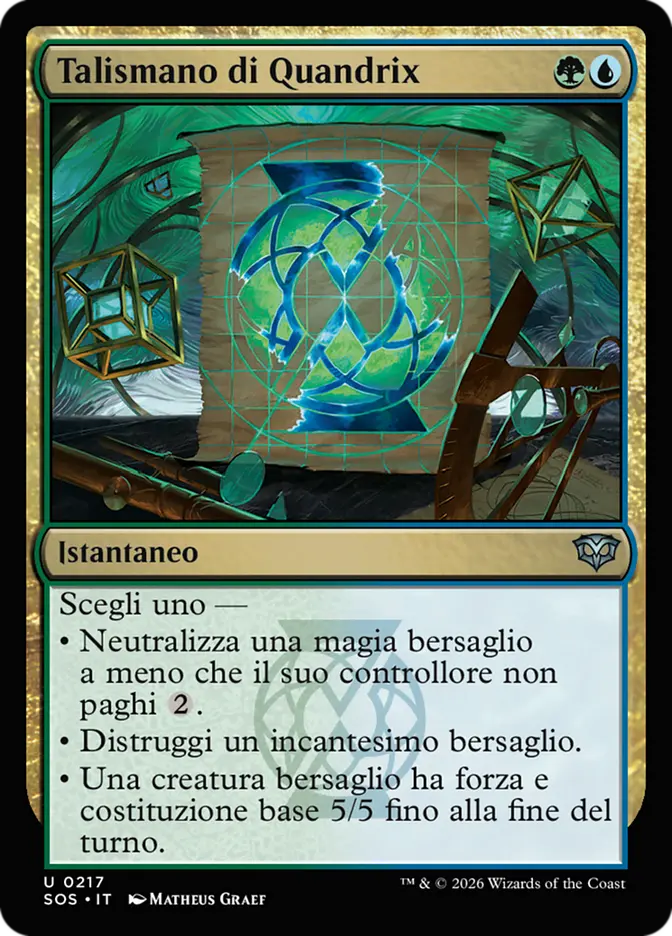I Segreti di Strixhaven 217 Talismano di Quandrix