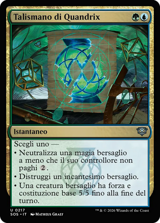 I Segreti di Strixhaven 217 Talismano di Quandrix