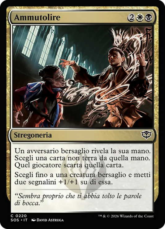 I Segreti di Strixhaven 220 Ammutolire