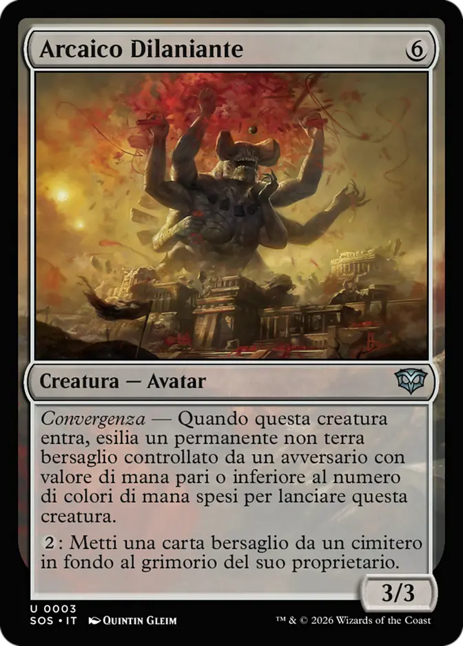I Segreti di Strixhaven 3 Arcaico Dilaniante