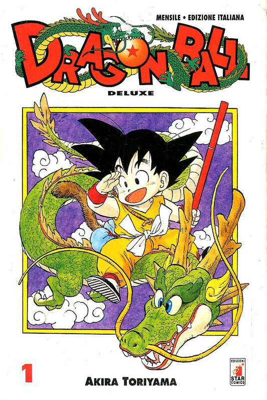 DRAGON BALL DELUXE prima ristampa rossa 1, EDIZIONI STAR COMICS, nuvolosofumetti,