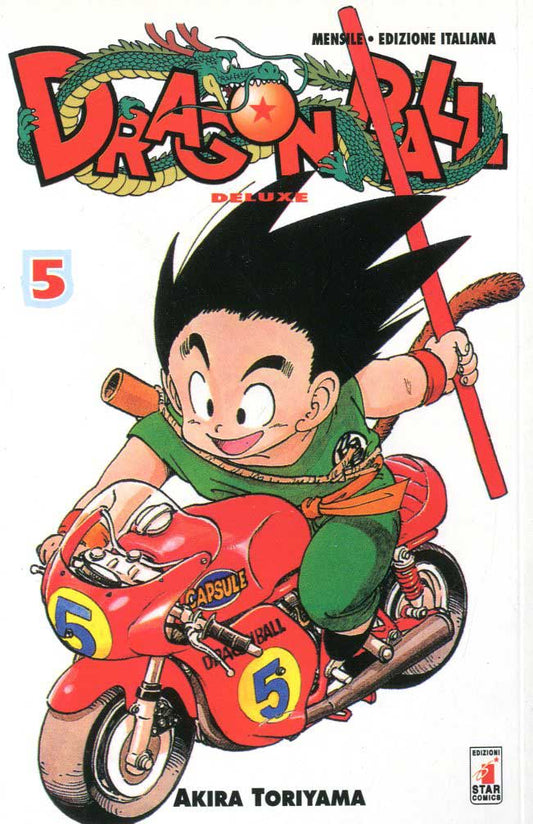DRAGON BALL DELUXE prima ristampa rossa 5, EDIZIONI STAR COMICS, nuvolosofumetti,