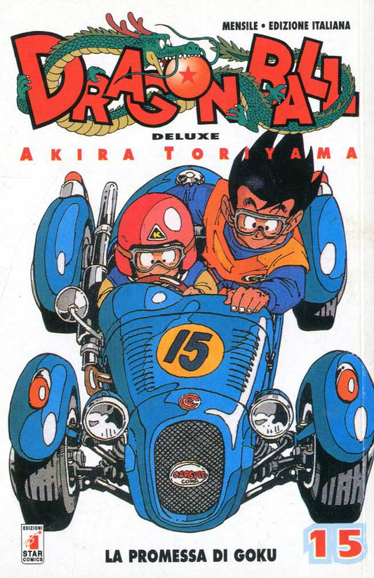 DRAGON BALL DELUXE prima ristampa rossa 15, EDIZIONI STAR COMICS, nuvolosofumetti,