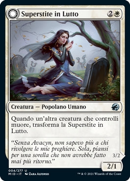 Innistrad caccia di mezzanotte 4 Superstite in Lutto/Vendicatrice Intrepida
