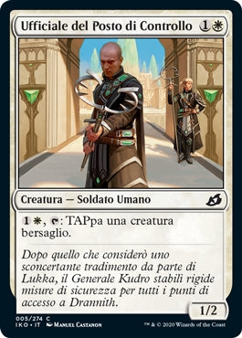 Ufficiale del Posto di Controllo  Ikoria: Terra dei Behemoth 5, Wizard of the Coast, nuvolosofumetti,
