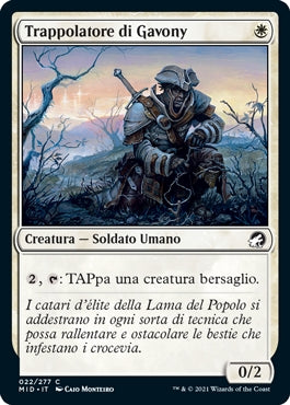 Innistrad caccia di mezzanotte 22 Trappolatore di Gavony