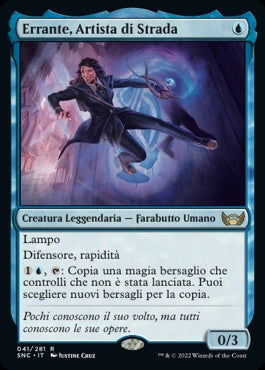 ERRANTE, ARTISTA DI STRADA  Strade di nuova capenna 41
