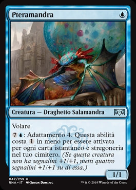 Pteramandra foil  Fedeltà di Ravnica 287, Wizard of the Coast, nuvolosofumetti,