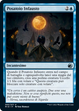 Innistrad caccia di mezzanotte 65 Posatoio Infausto