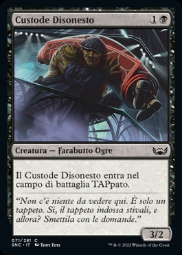CUSTODE DISONESTO  Strade di nuova capenna 71