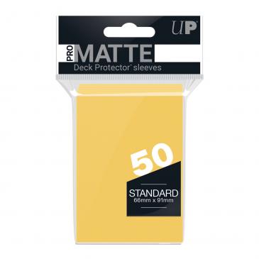 Card Sleeves - Standard Size Matte (50) - Yellow