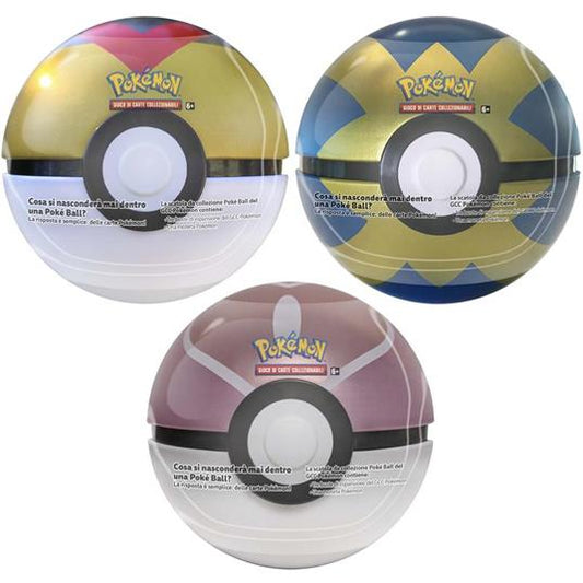 Pokemon tin poke ball spring 2022  ITA - Un Tin random