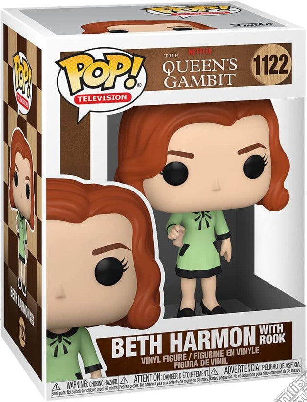 Beth Harmon Queen's Gambit with rook # 1122