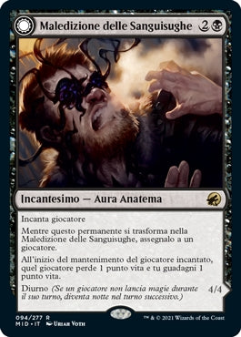 Innistrad caccia di mezzanotte 94 Maledizione delle Sanguisughe/Sanguisuga Predatrice
