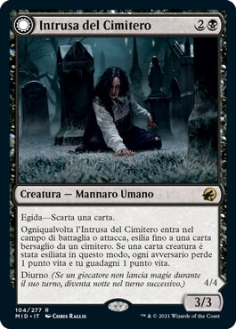 Innistrad caccia di mezzanotte 104 Intrusa del Cimitero