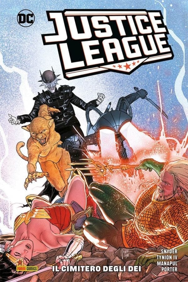 JUSTICE LEAGUE VOLUME 2 IL CIMITERO DEGLI DEI 2, PANINI COMICS, nuvolosofumetti,