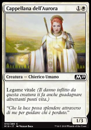 Cappellana dell'Aurora  M19 10-Wizard of the Coast- nuvolosofumetti.