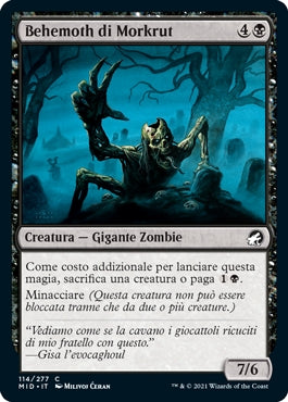 Innistrad caccia di mezzanotte 114 Behemoth di Morkrut