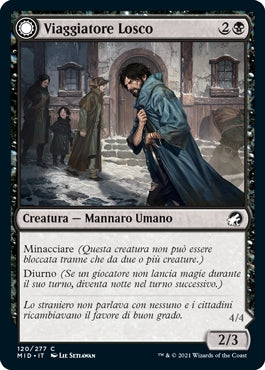 Innistrad caccia di mezzanotte 120 Viaggiatore Losco/Predatore in Appostamento
