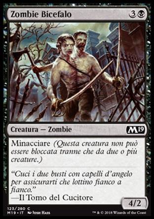 Zombie Bicefalo  M19 123-Wizard of the Coast- nuvolosofumetti.