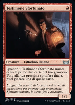 TESTIMONE SFORTUNATO  Strade di nuova capenna 128