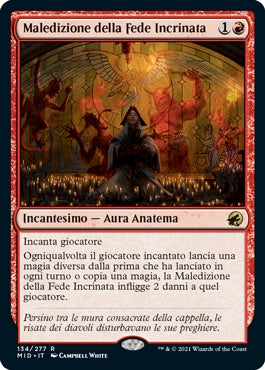Innistrad caccia di mezzanotte 134 Maledizione della Fede Incrinata