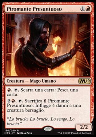 Piromante Presuntuoso  M19 136-Wizard of the Coast- nuvolosofumetti.