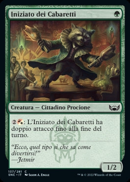 INIZIATO DEI CABARETTI  Strade di nuova capenna 137
